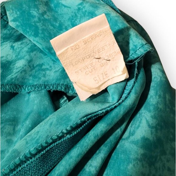 Vintage Turquoise Mini Dress - Picture 5 of 5